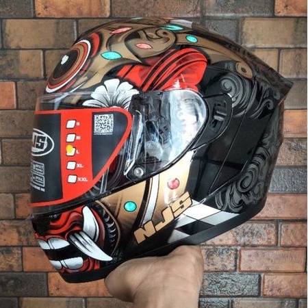 NJS ZX-1 Barong Rush Garuda zenith Morpheus original ZX1 helm Fullface ZX 1 ori