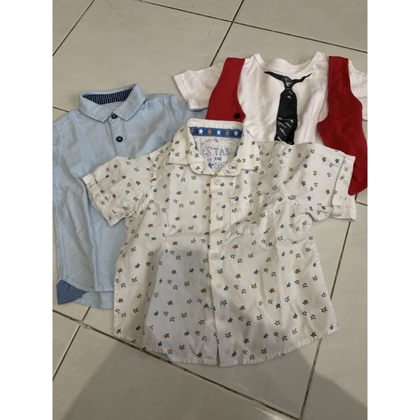 baju bekas anak laki cowo 6m-3th bohopanna / mothercare / gingersnaps / palmerhaus polo / kaos / hem