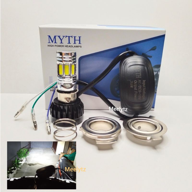 Lampu utama LED 6 sisi Original MYTH Headlamp H4 H6 HS1 High Quality