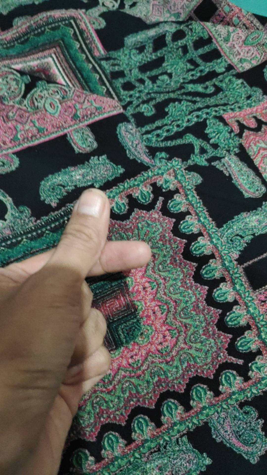 [cod] Gamis Rayon Viscose Discharge Motif Etnik Batik Bahan Adem, Jatuh