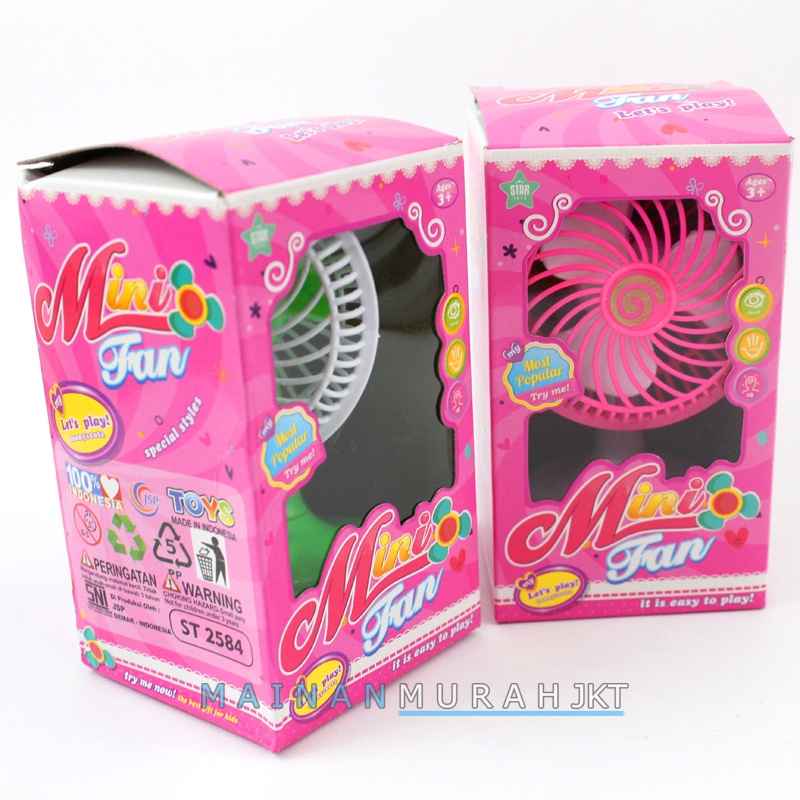 MAINANKEI MAINAN ANAK MURAH MINI FAN ST2584 KIPAS MINI COCOK UNTUK ANAK KIPAS ANGIN ANAK