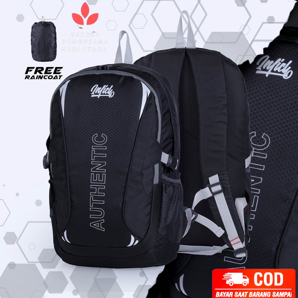 Tas Ransel Backpack Pria Free Raincoat Original Distro Bandung BX325