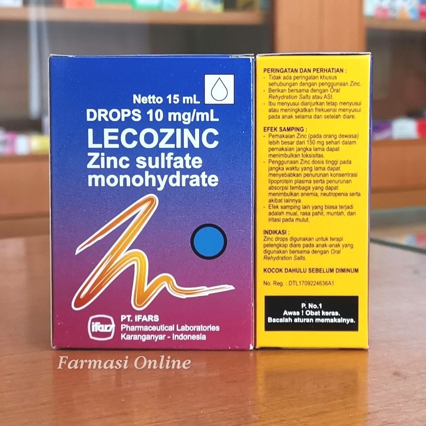 Lecozinc Lecozink Zink Zinc Drop 15 ml