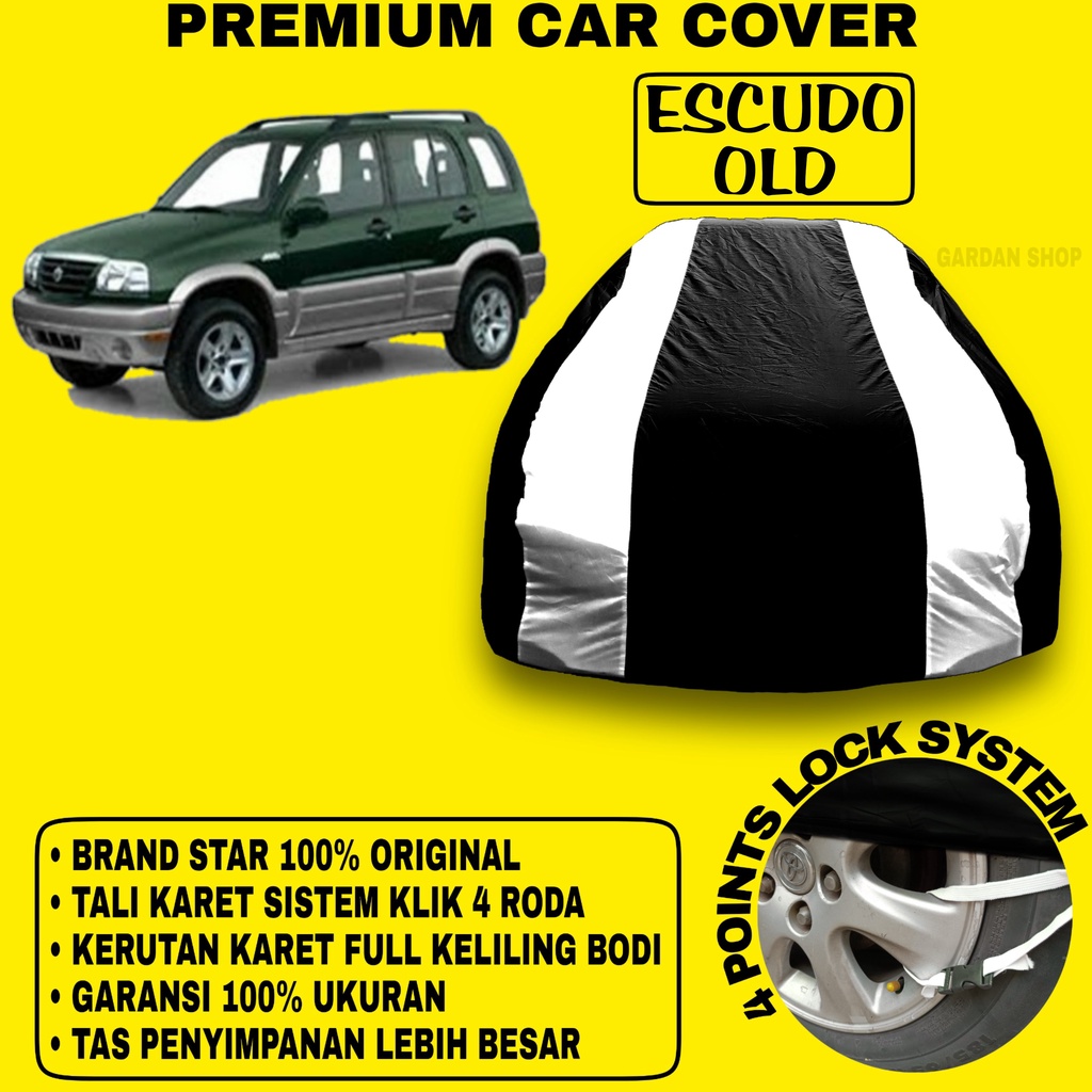 Body Cover ESCUDO OLD Sarung Strip SILVER Penutup Pelindung Bodi Mobil Escudo Old PREMIUM Cover