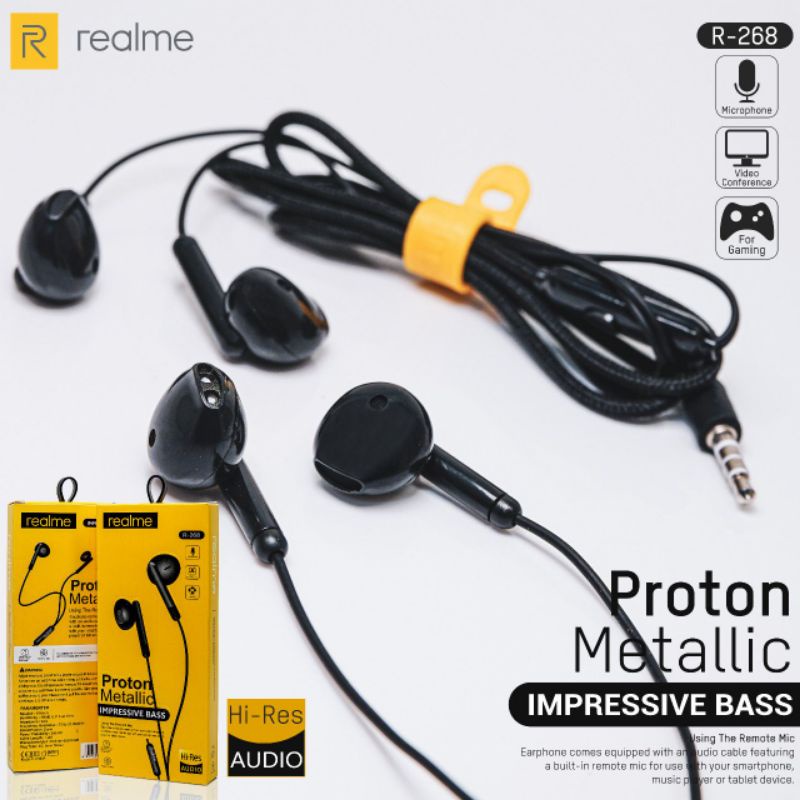 HF/Headset Realme R-268 Super Basss ♧