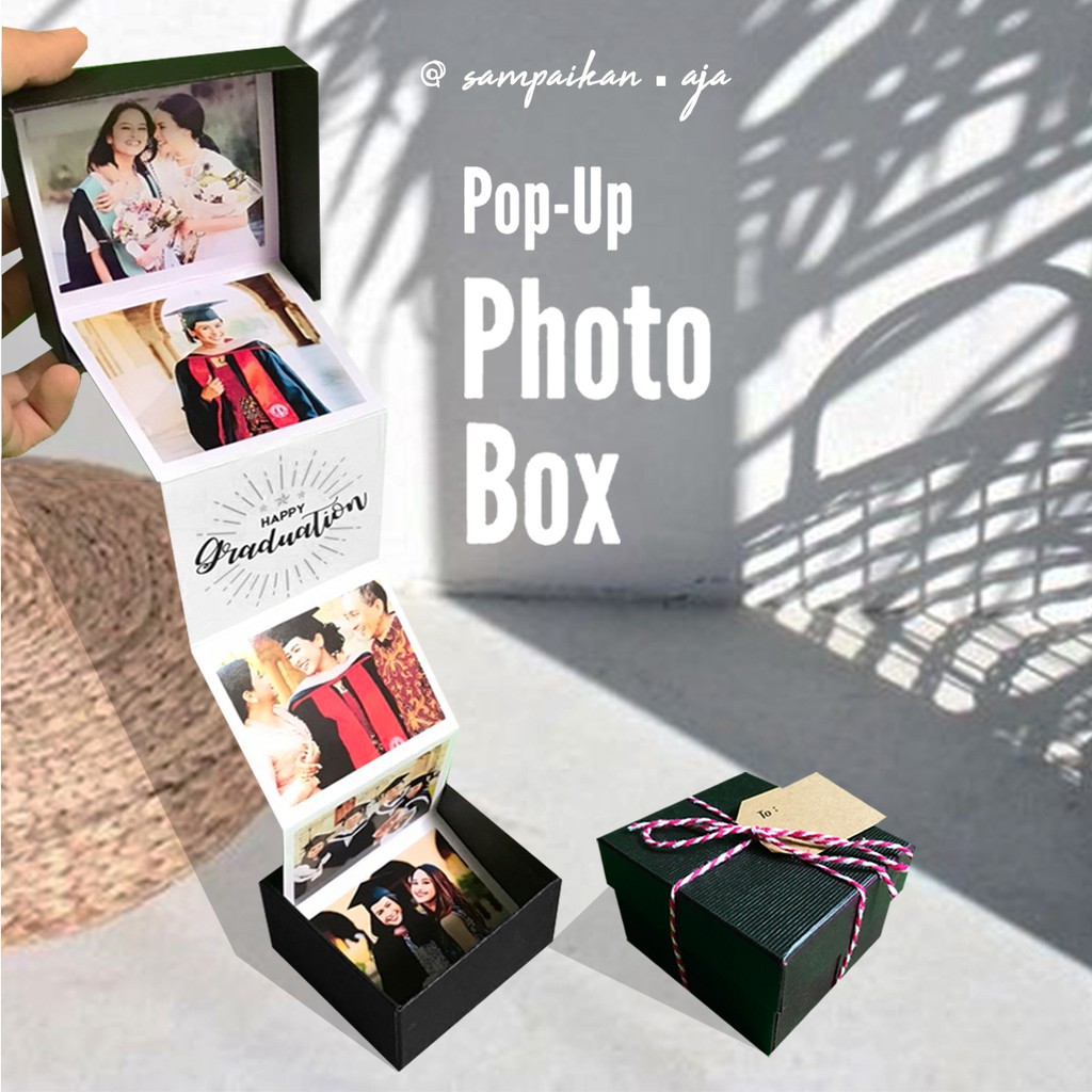 

Pop-Up PHOTO BOX (Memory Box) / Hadiah Wisuda / Kado Ulang Tahun Unik / Kado Anniversary