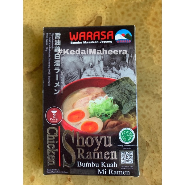 

warasa chicken shoyu ramen bumbu kuah mie halal MUI
