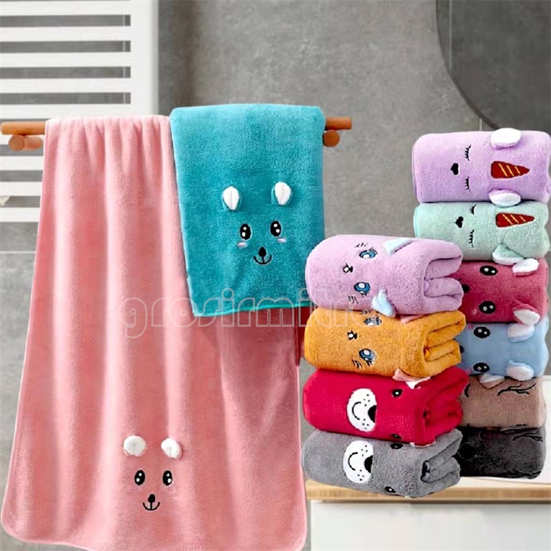 Handuk Mandi Dewasa Handuk Bayi Anak Unisex Besar Daya Serap Tinggi dan Lembut Motif Telinga Handuk couple Murah Handuk Mandi 60x120cm