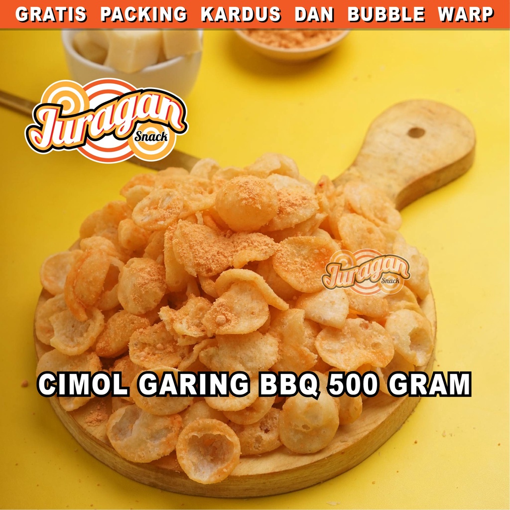 CIMOL GARING BBQ 500 gram snack kiloan makanan ringan jajanan cemilan camilan asin gurih murah