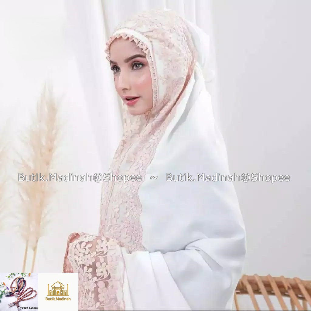 BUTIK.MADINAH MUKENA DEWASA SHIREEN RENDA MEWAH PREMIUM JUMBO