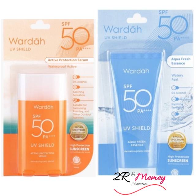 WARDAH UV SHIELD Sunscreen Active Protection Serum | Aqua Fresh Essence SPF 50 PA++++