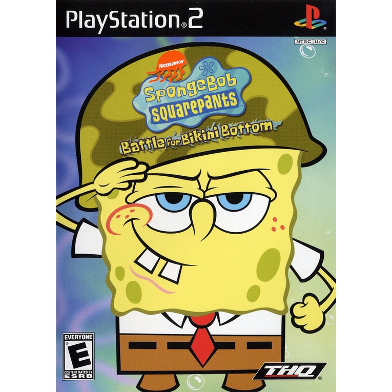 KASET DVD GAME PS2: SPONGEBOB SQUAREPANTS BATTLE FOR BIKINI BOTTOM