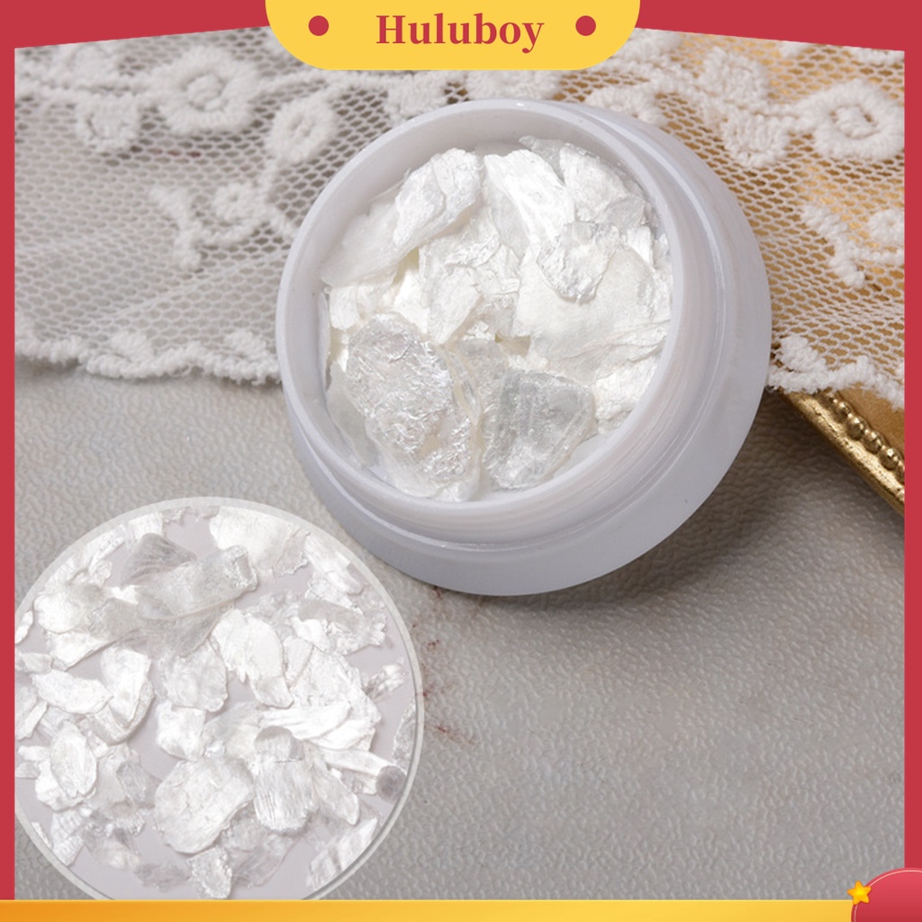 Huluboy Huluboy♡ 1 Kotak Stiker Kuku Sequin Glitter Holografik Tidak Pudar Untuk Manicure Wanita