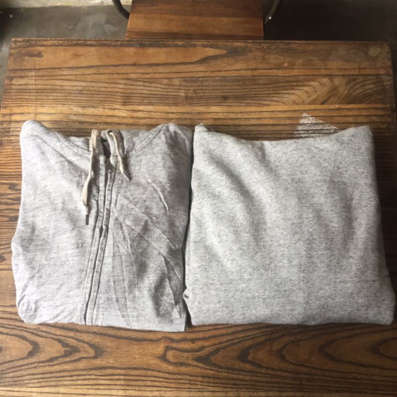 Zipper + Hoodie Uniqlo Abu