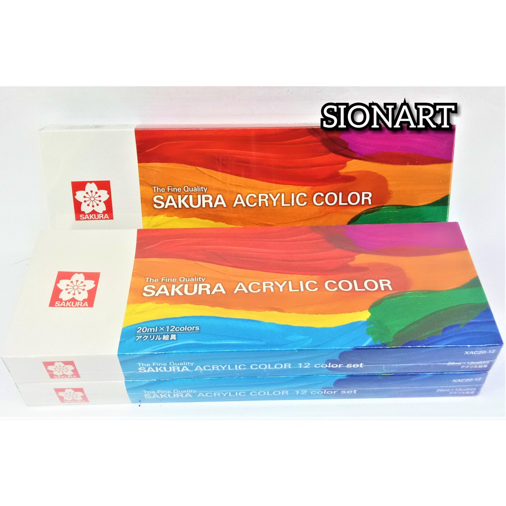 

SAKURA ACRYLIC PAINT 20ML SET 12