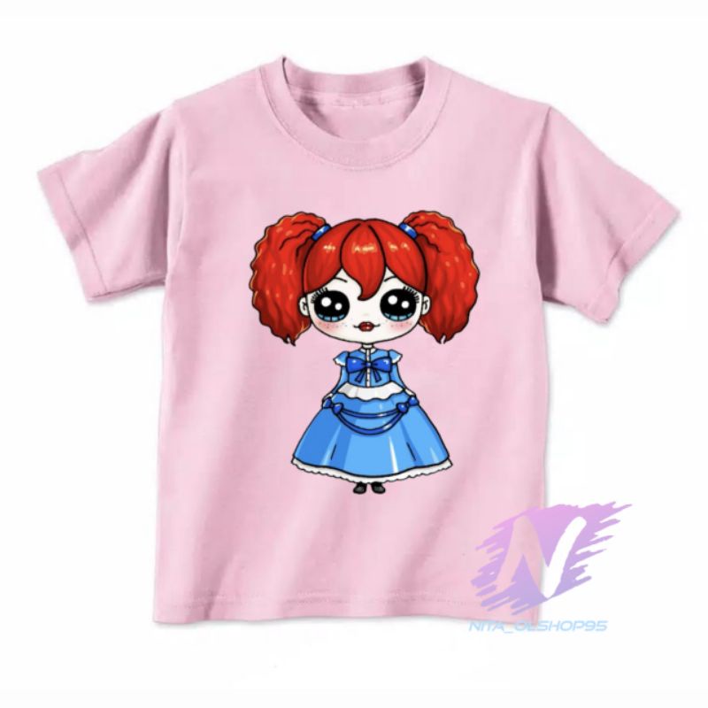 kaos karakter boneka huggy wuggy baju kaos anak