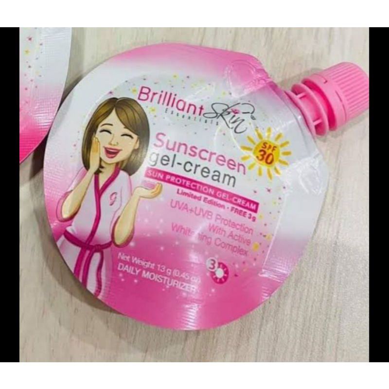 Brilliant Skin SUNCREEN GEL CREAM REJUVENATING (krim siang) 13gr reffil