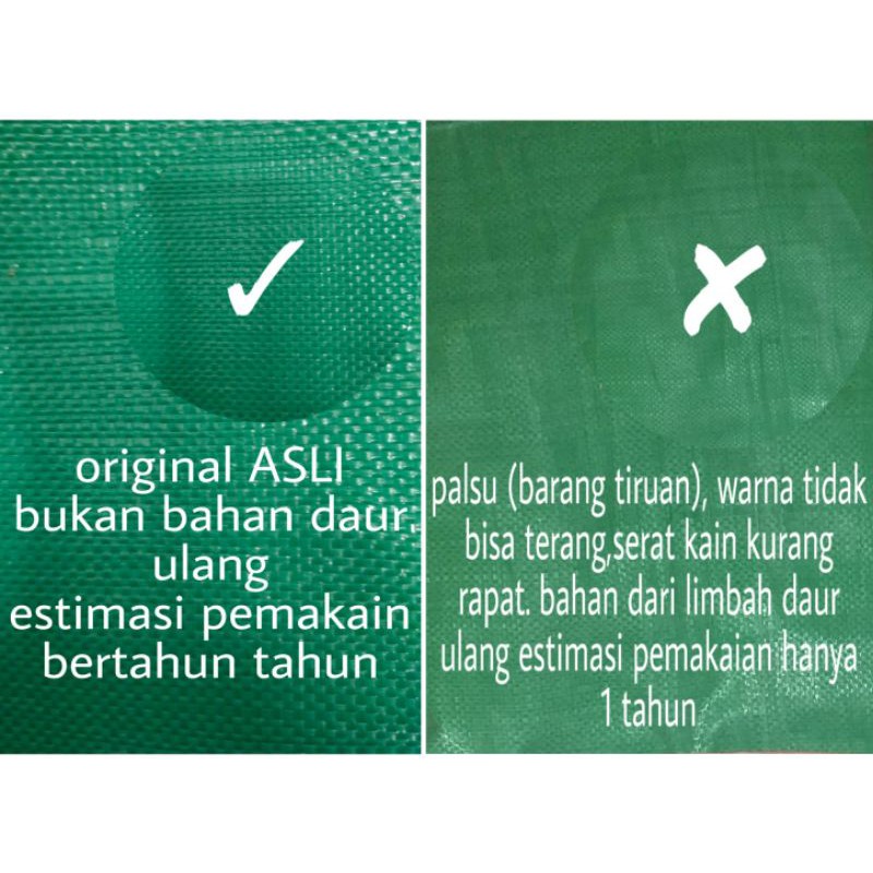 jemuran,terpal khusus untuk penjemuran kuat bahan original bukan daur ulang