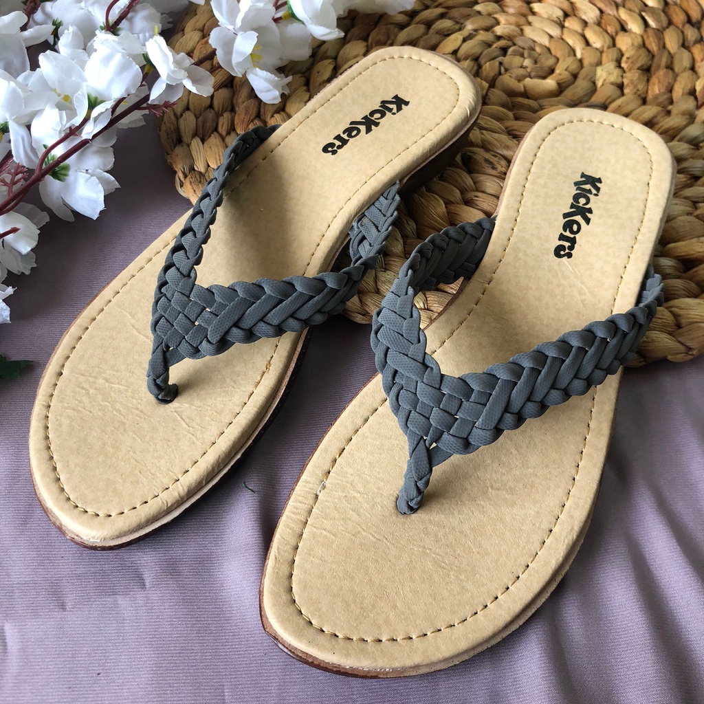 Sandal japit wanita teplek polos kombinasi tali KELABANG 5