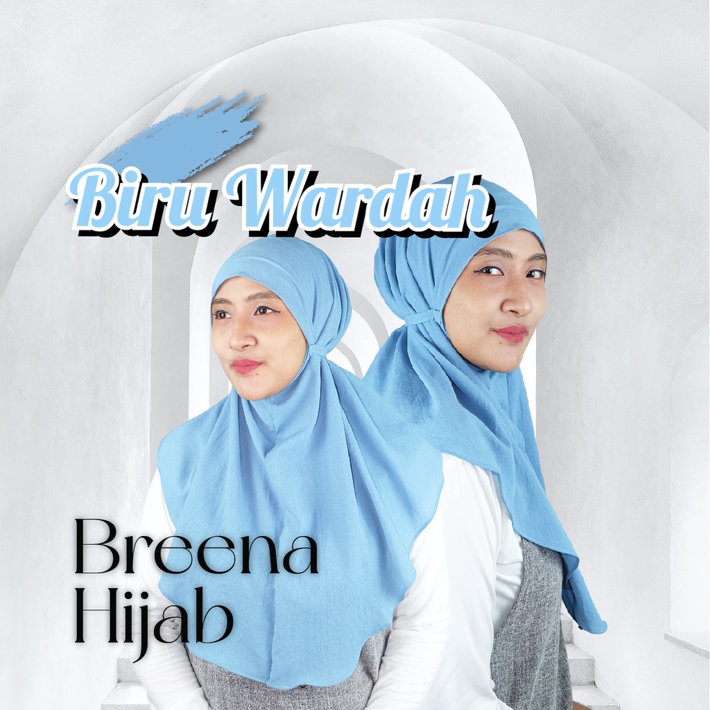 JILBAB / HIJAB BERGO BIRU WARDAH BREENA