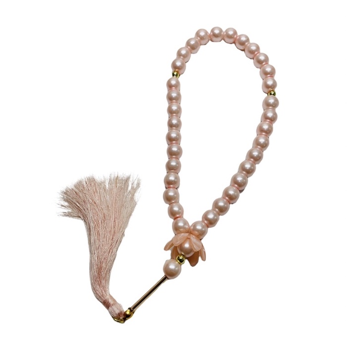 TASBIH MUTIARA 33 BUTIR BUNGA TASSEL SERIES