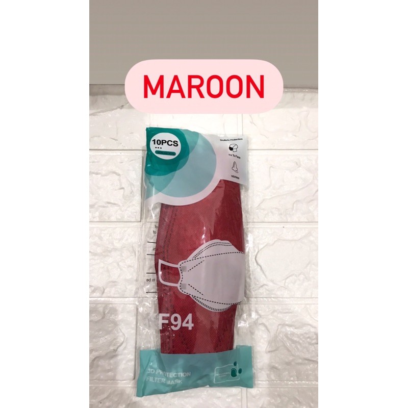 Masker KF94 Non Medis MAROON