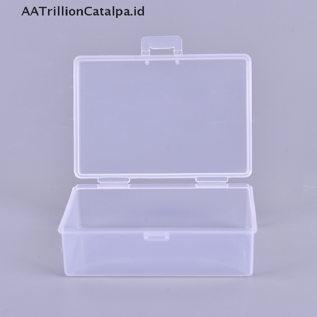 Aatrillioncatalpa 2pcs / set Kotak Penyimpanan Kartu Poker Bahan Plastik Transparan