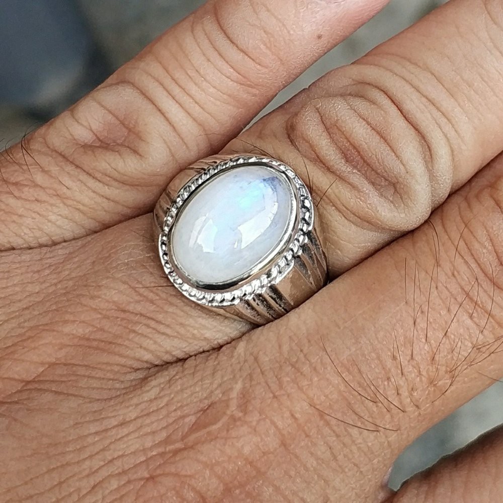 NATURAL BATU CINCIN BIDURI BULAN AIR LAUT MINIMALIS