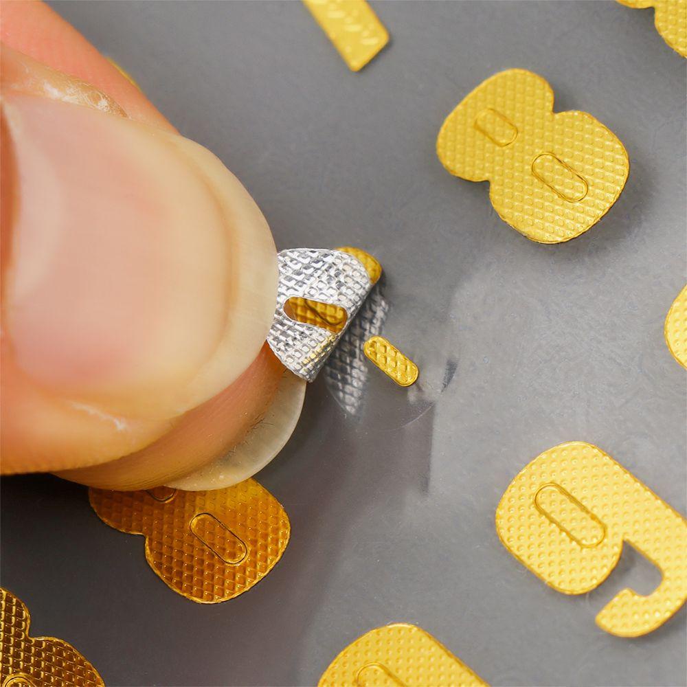 Suyo Number sticker Silver DIY Scrapbook Planner Notebook Dekorasi Tangan Buku Surat