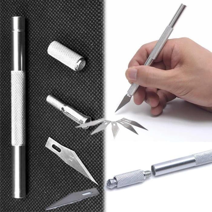 Pisau Ic Art Hobby Knife Stencil Craft Pen Cutter Scalpel Pisau IC Kertas Ukir *HS02