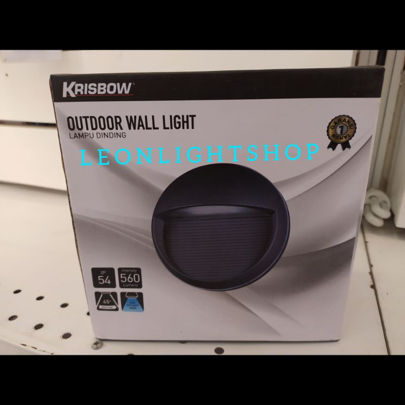 KRISBOW LAMPU DINDING LED OUTDOOR ROUND 8W/ACE WALL LAMP/ACE LAMPU HIAS  DINDING LED INDOOR OUTDOOR