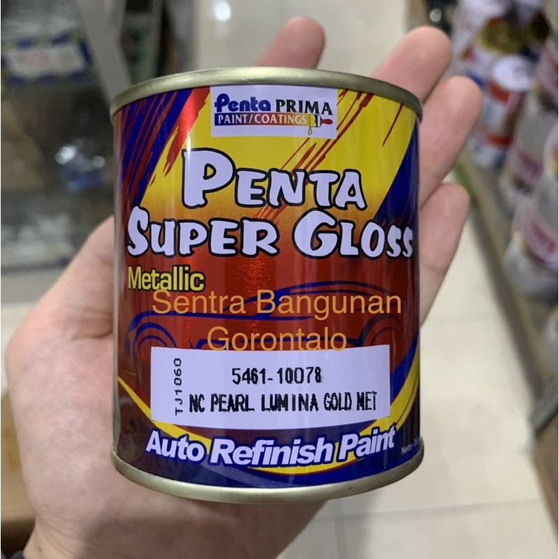 Cat penta super gloss pearl lumina gold mutiara emas