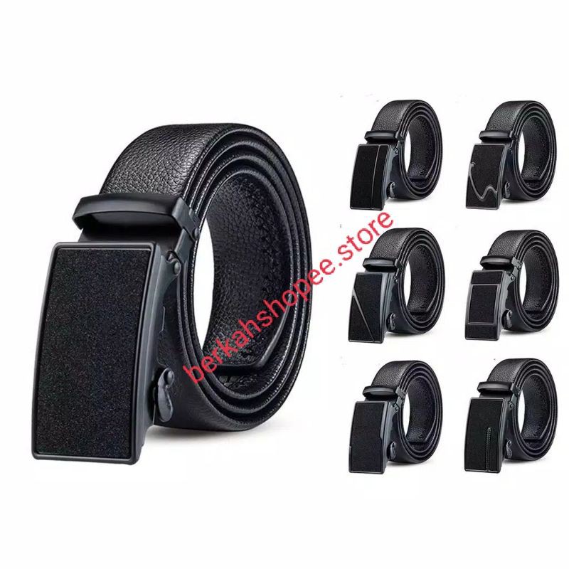 Ikat Pingang Pria Gesper Pria/ Men Belt Import Sabuk Kantoran Kepala Rel