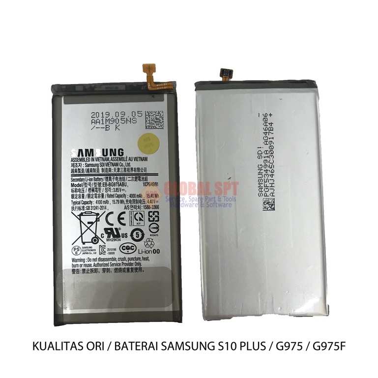 KUALITAS ORI / BATERAI SAMSUNG S10 PLUS / BATERE G975 / BATRE G975F