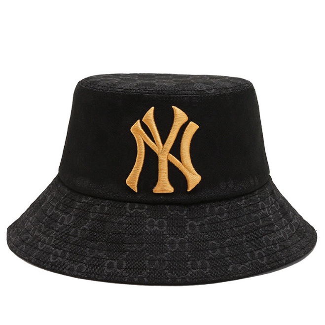 TOPI PANTAI SUMMER WANITA TOPI FASHION BUCKET NEW YORK YANKEES ANTI UV MATAHARI LIPAT LEBAR IMPORT WANITA PRIA HTO