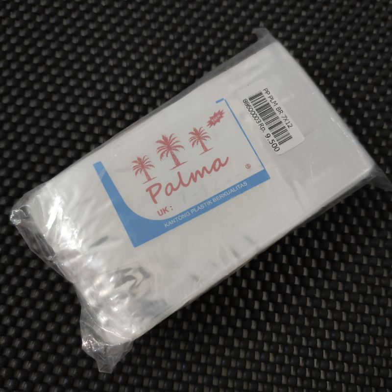 plastik pp PALMA 7x12 cm pp bening 7 x 12 cm