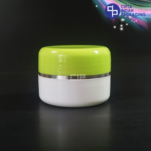 

Pot Cream 12,5gr Hijau Stabilo Putih - List Silver