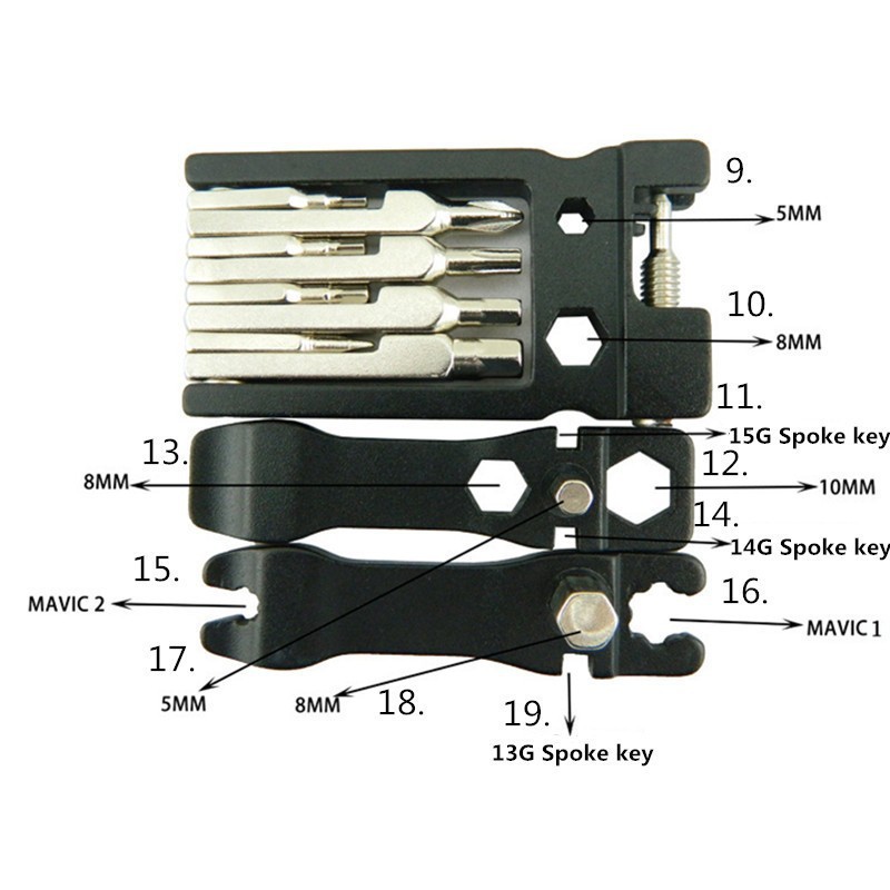 BOY Obeng Sepeda EDC Multifungsi 21 in 1