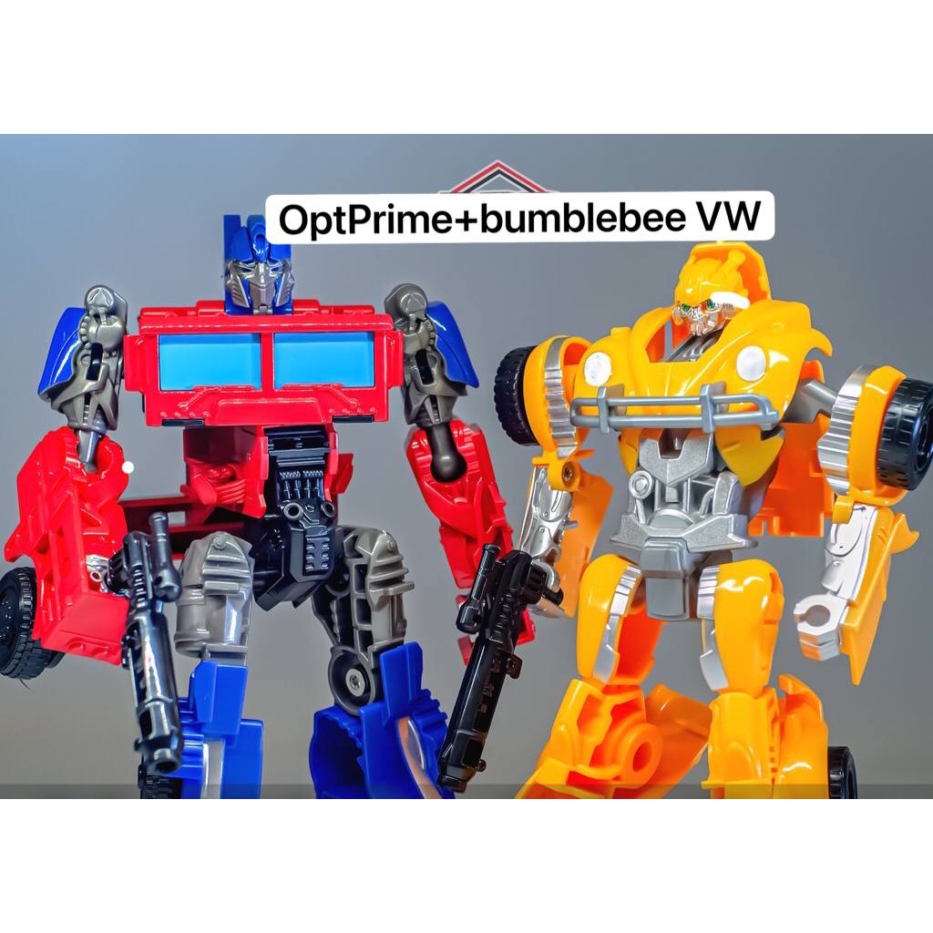 Robot TRANSFORMERS - Optimus Prime &amp; Bumblebee VW - H6003 Mudah diubah!!