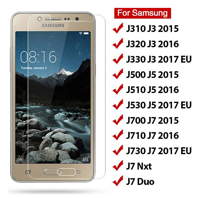 2Pcs HD Tempered Glass for Samsung Galaxy J5 j3 J7 2017 Eu Screen Protective Glass For Samsung  J7 Nxt J320 J510 J710 2016