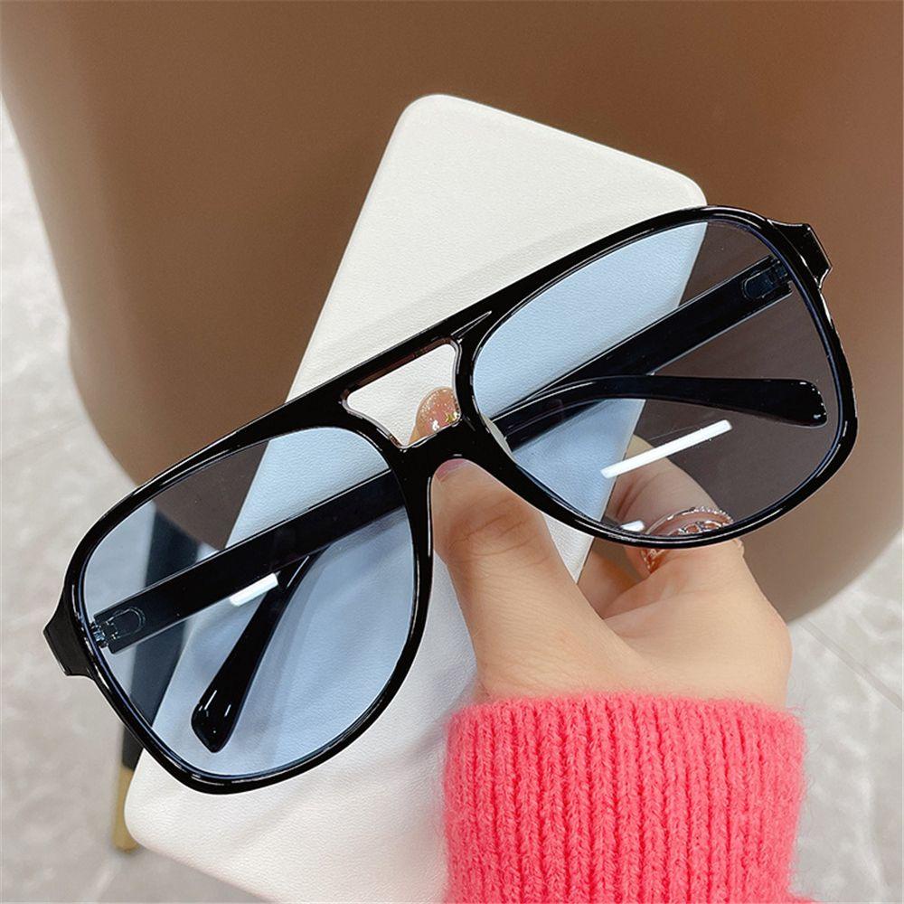 Lily Oversized Sunglasses Kacamata Vintage Perlindungan UV400 Kacamata Matahari Berwarna