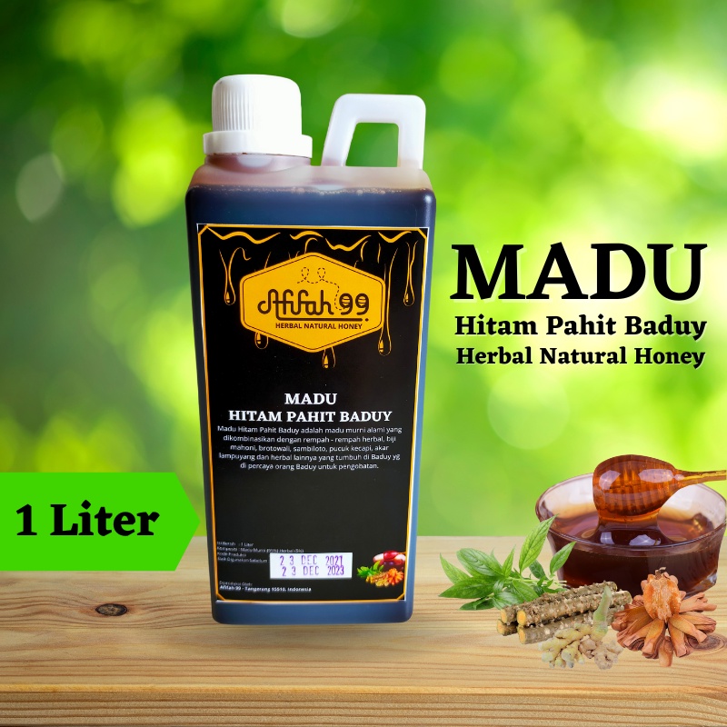 

Madu Hitam Pahit Baduy 1 Liter - Herbal Natural Honey - Madu Hutan Baduy - Madu Afifah 99