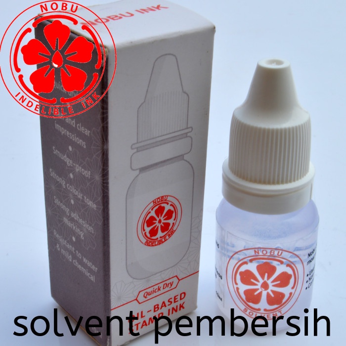 

Nobu Solvent - Pembersih Tinta Stempel - Solvent 15 ml