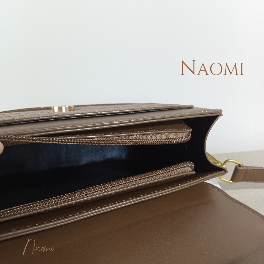 NAOMI - Giovanna Tas Wanita Import Premium Kulit - Sling Bag Wanita Leather High Quality Tebal - Fashion Bag- Tas Wanita - Tas Naomi - Naomi Bag