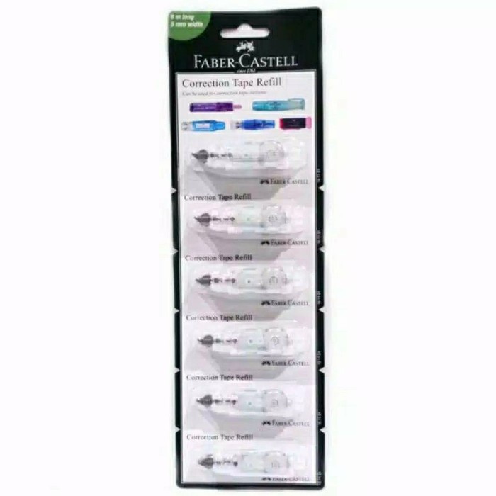

Refill Correction Tape QJR Faber Castell isi 6 Pcs Terlaris