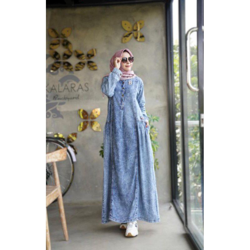 Dress/Gamis Jeans Ori GYL Authentic