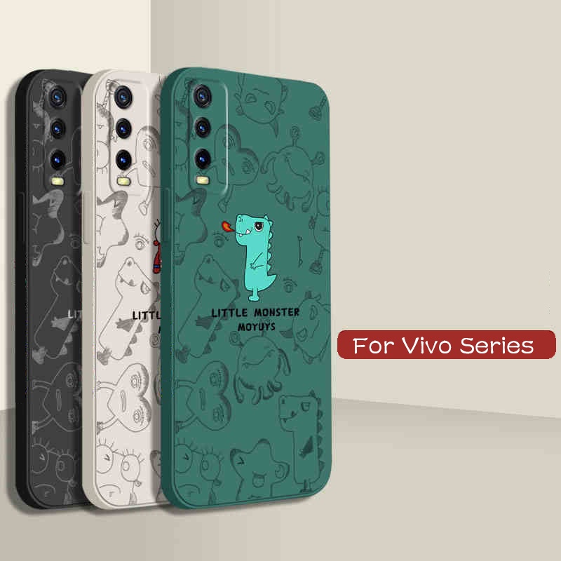 Soft Casing VIVO Y21 Y21T Y15A Y15S V23E V21E V21e Y12S Y20i Y53 Y11 Y15 Y17 Y19 Y30 Y31 2021 Y51 Y91c Y95 V9 V19 Neo Monster Silicone Phone Case R&amp;J