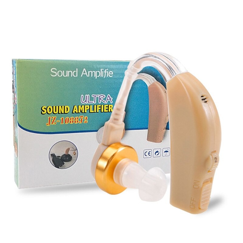 Alat Bantu Dengar Telinga Cas Rechargable Hearing Aid Aids ABD Orang Tua Tuli Budek Tuna Rungu 88F2