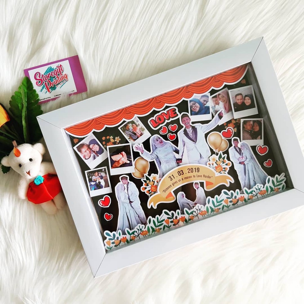 POP UP FRAME 3D WEDDING