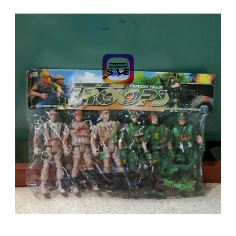 Mainan Anak Orang-orangan Tentara Militeran